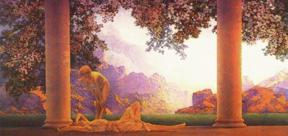 Daybreak by Maxfield 
Parrish (1870-1966)